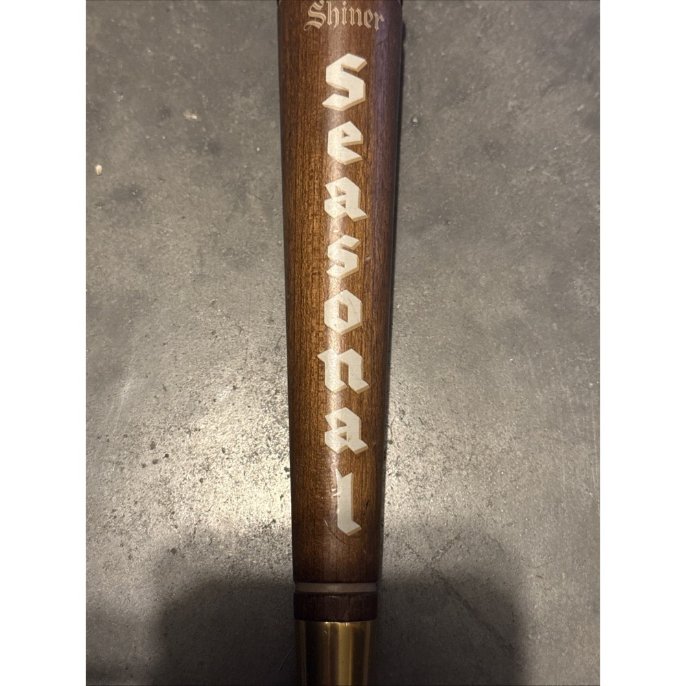Vintage Shiner Ruby Redbird Summer Lager Beer Tap Pull Handle Wood 11.5" - Picture 3 of 8